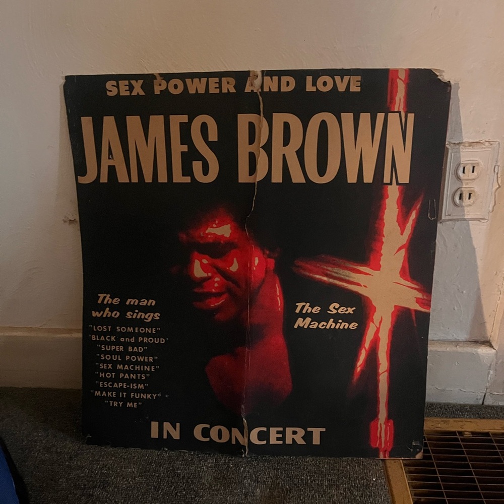 James Brown Concert Poster - Black and Red